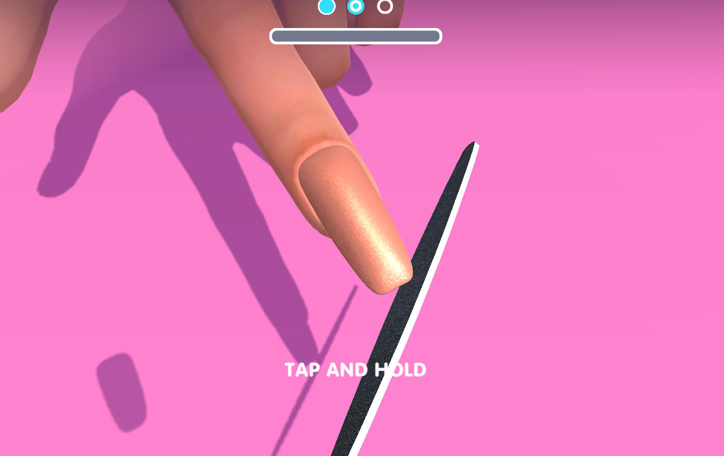 3D Acrylic Nail: Nail Art Game Manicure Design