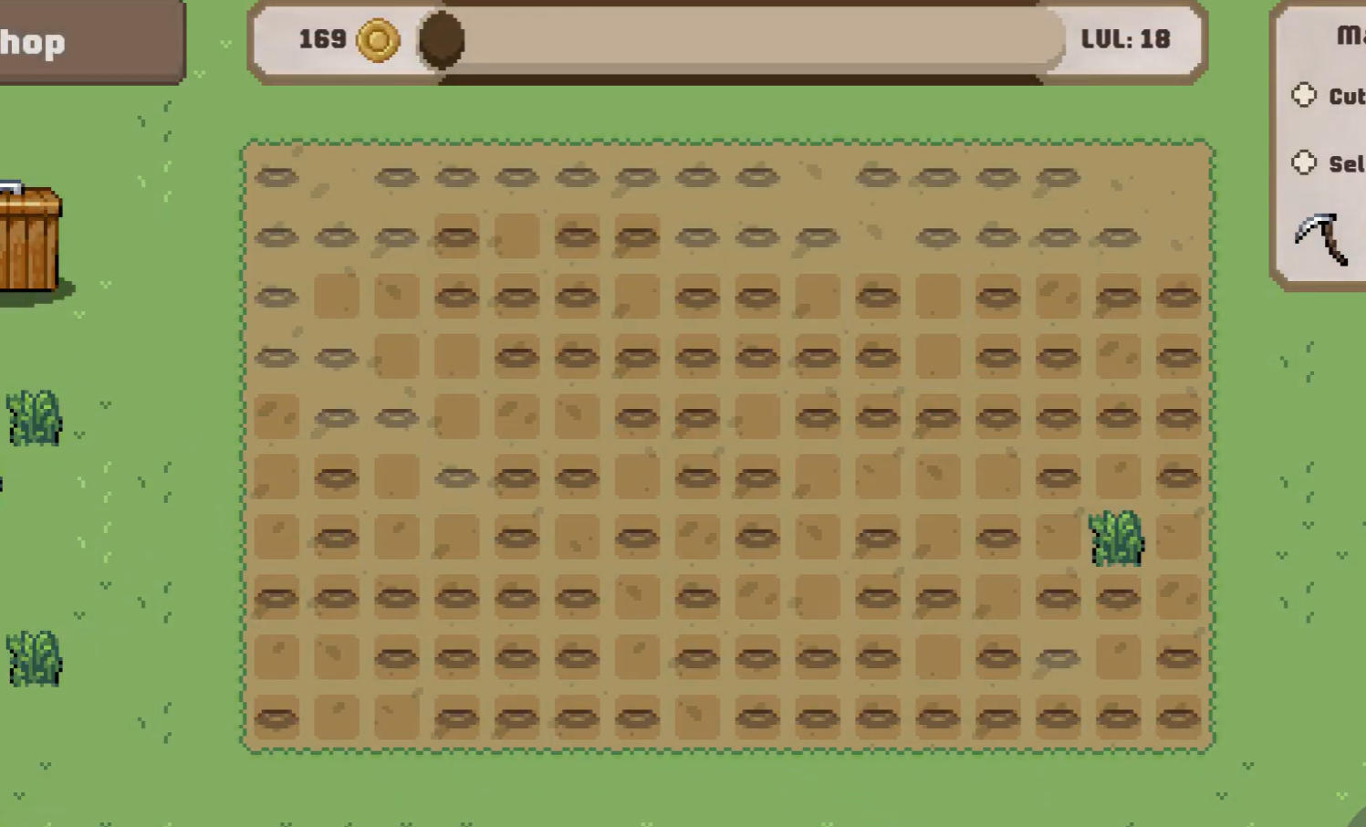 Clickdew Valley farm upgrades and harvesting rewards