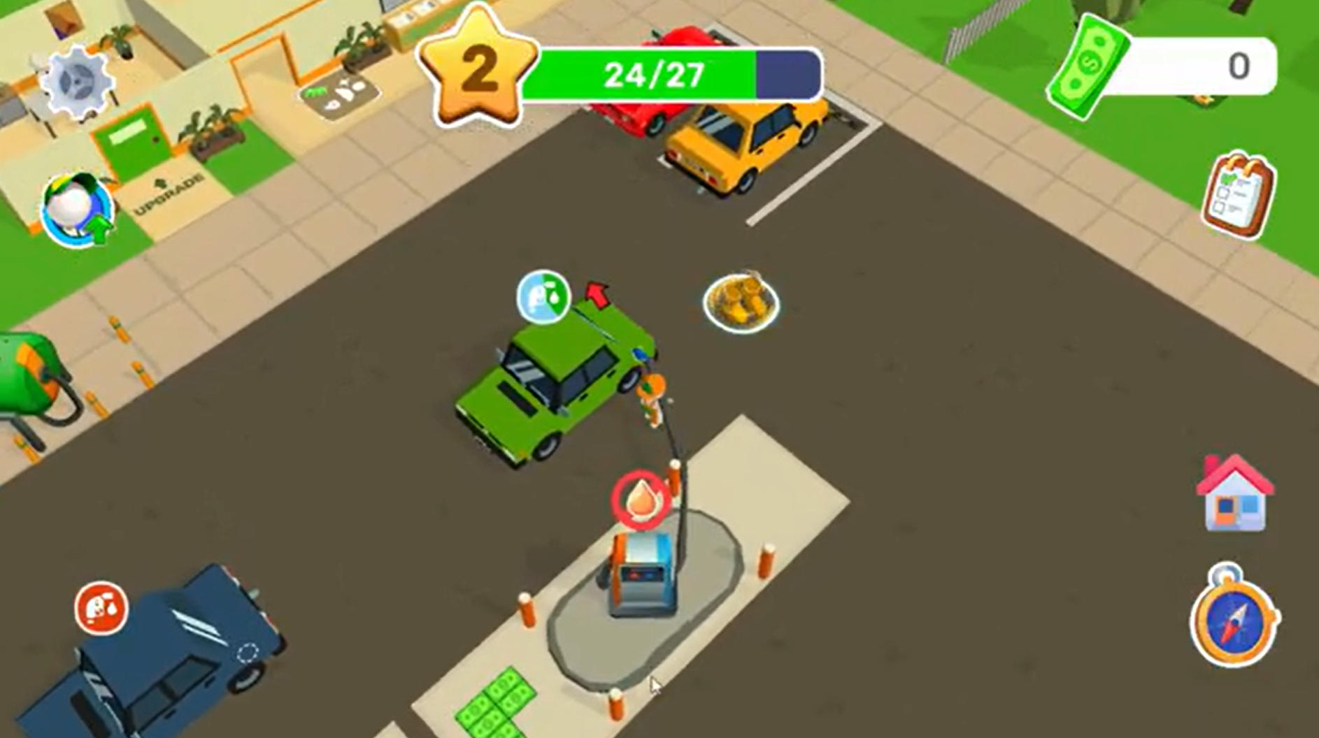 Gas Station - Stick Simulator: Cafe and Store