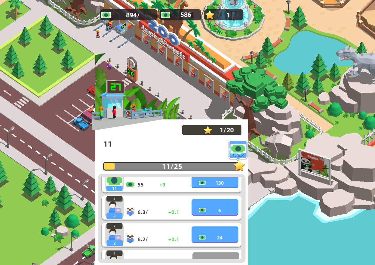 Idle Zoo Tycoon - Guest Happiness