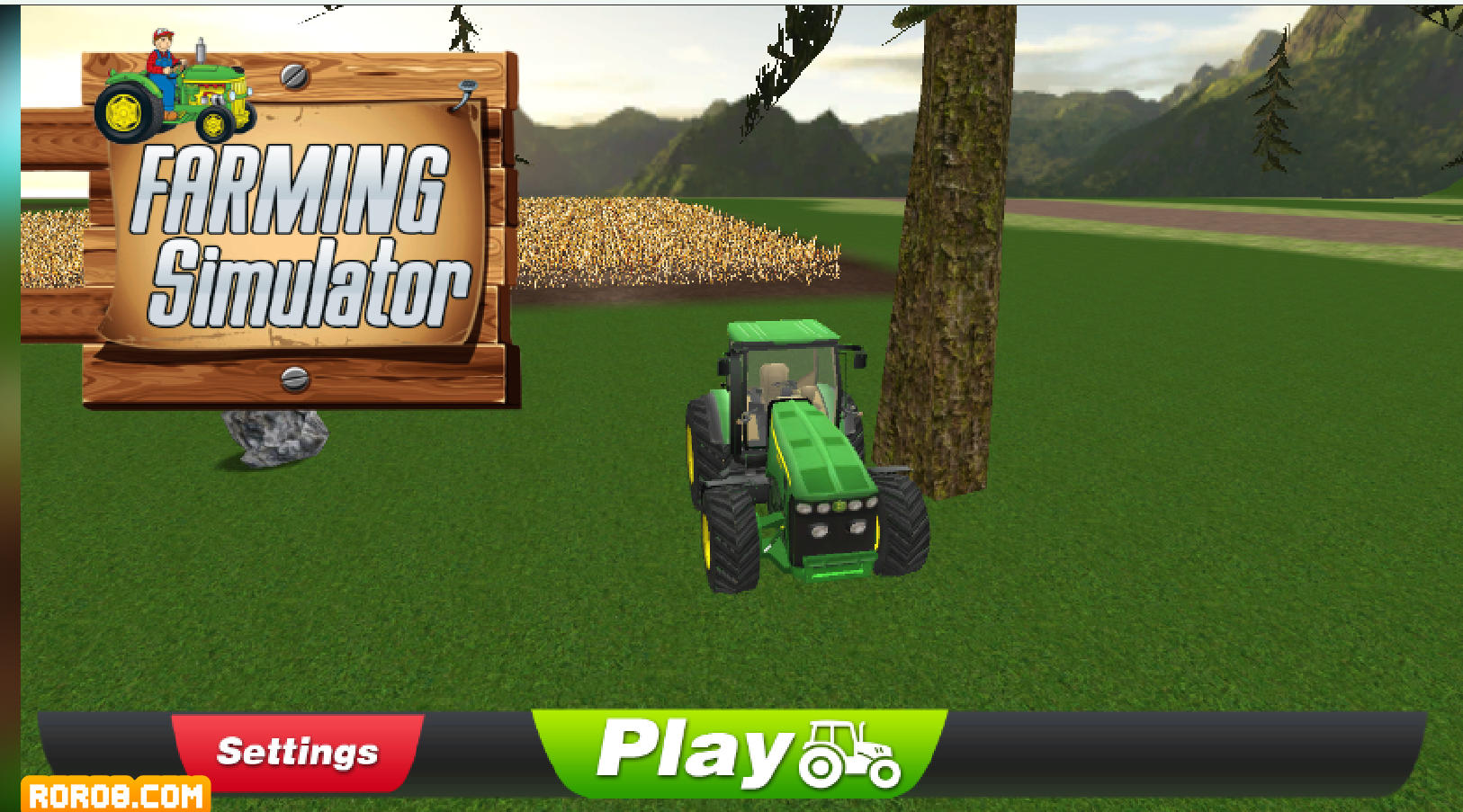 Tractor Farming Simulation - Harvesting Crops